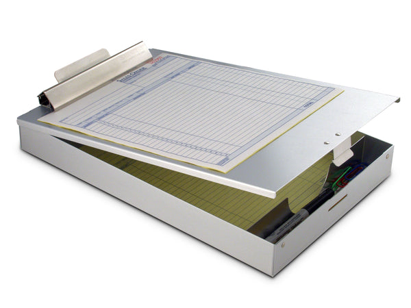 Redi-Rite - 12" x 8 1/2" Silver Recycled Aluminum Storage Clipboard (11017)