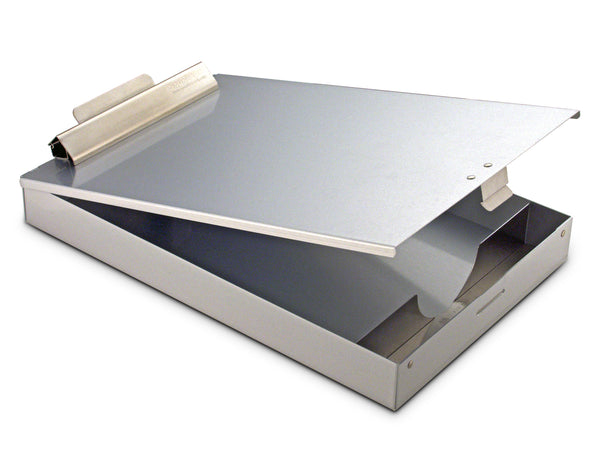 Redi-Rite - 12" x 8 1/2" Silver Recycled Aluminum Storage Clipboard (11017)