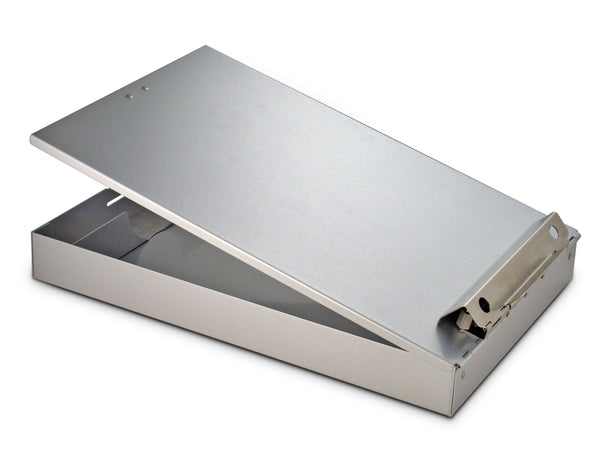 Redi-Rite - 12" x 8 1/2" Silver Recycled Aluminum Storage Clipboard (11017)