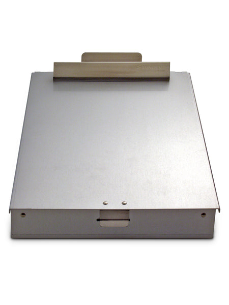 Redi-Rite - 12" x 8 1/2" Silver Recycled Aluminum Storage Clipboard (11017)