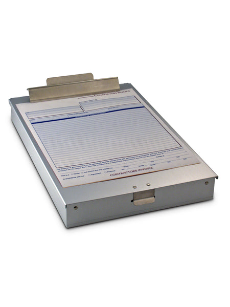 Redi-Rite - 12" x 8 1/2" Silver Recycled Aluminum Storage Clipboard (11017)