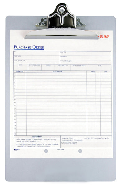 Aluminum Clipboard - Letter Size (22517)